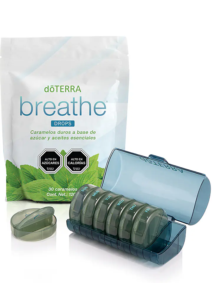 Pastillero doTerra + Caramelos Breathe | Vive Esencial 1