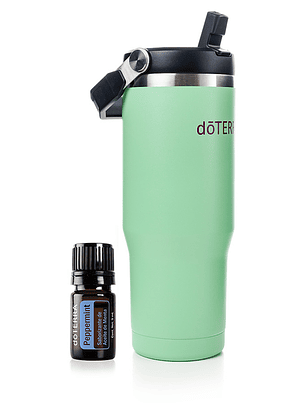 Vaso doterra + Aceite esencial Menta | Vive Esencial