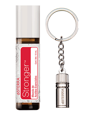 Llavero Metálico doTerra + Stronger | Vive Esencial