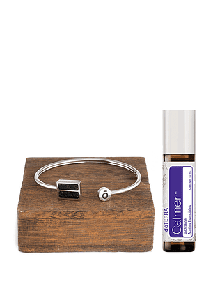 Pulsera de roca de lava doterra + Calmer | Vive Esencial