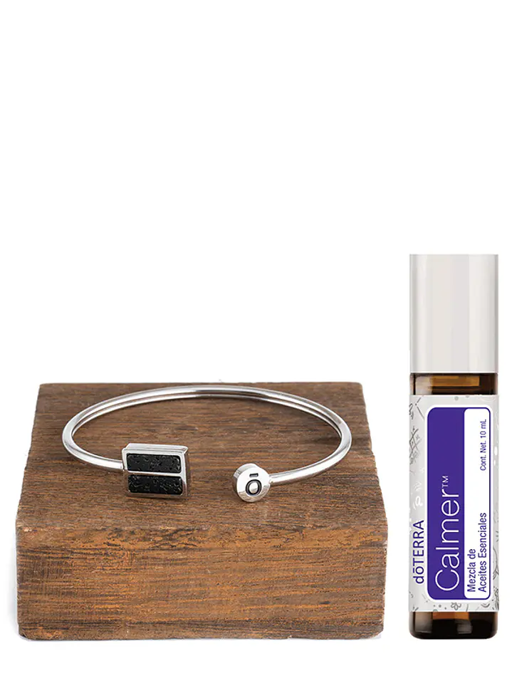 Pulsera de roca de lava doterra + Calmer | Vive Esencial 1