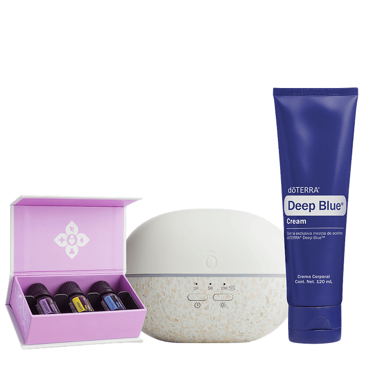 Kit Introductorio doTerra + Difusor Pebbles + Crema Deep Blue | Vive Esencial 1