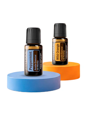 Pack 2x1: Aceite Esencial de Menta 15 mL + Aceite Esencial de Naranja Silvestre 15 mL