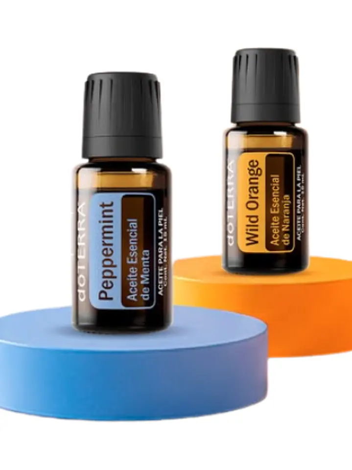 Pack 2x1: Aceite Esencial de Menta 15 mL + Aceite Esencial de Naranja Silvestre 15 mL 1