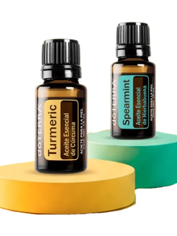 Pack 2x1: Aceite Esencial de Cúrcuma 15 mL + Aceite Esencial de Hierbabuena 15 mL 1
