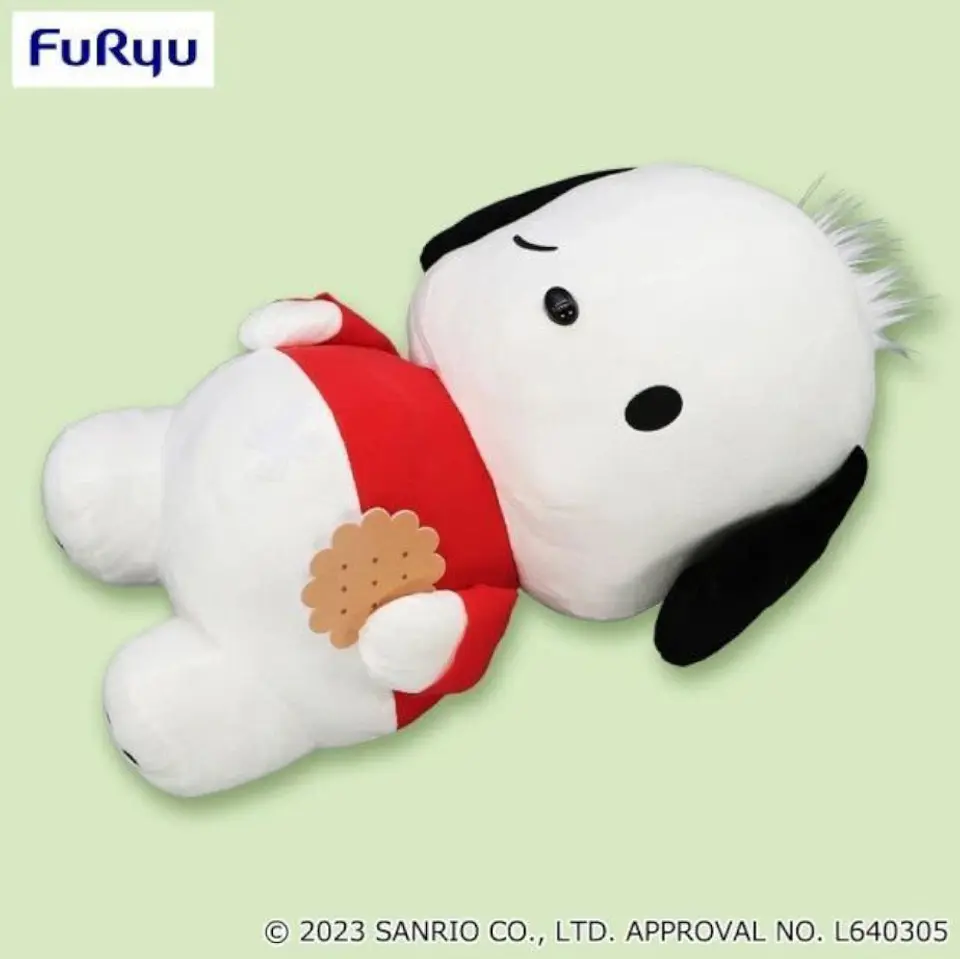 Sanrio peluche Pochacco Manpuku! XL , FuRyu 1
