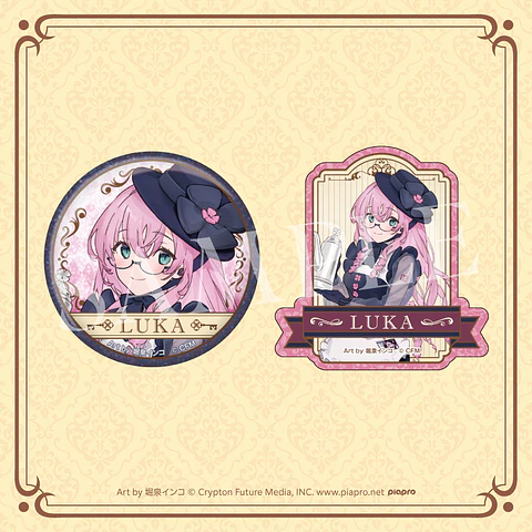 Vocaloid, Megurine Luka Set sticker+chapita Goodsmile Kuji F