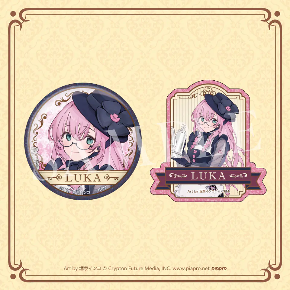 Vocaloid, Megurine Luka Set sticker+chapita Goodsmile Kuji F 1