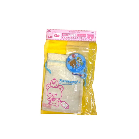Rilakkuma Set de viaje Ichiban Kuji Bonjour Rilakkuma G
