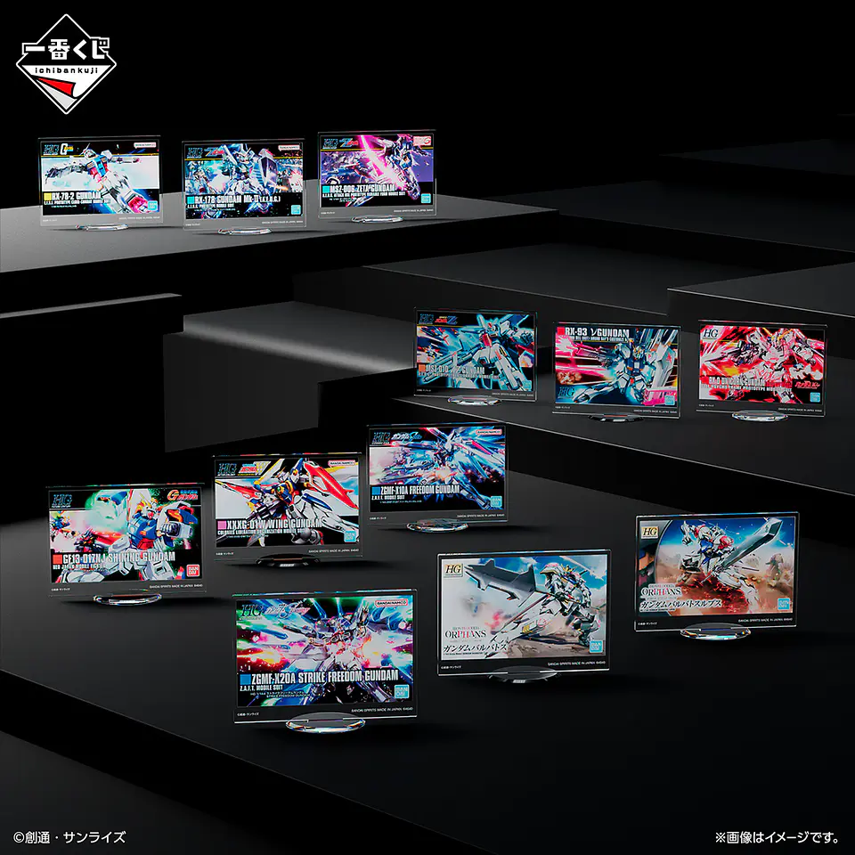 Mobile suit Gundam Stand acrílicos Ichiban Kuji I 1