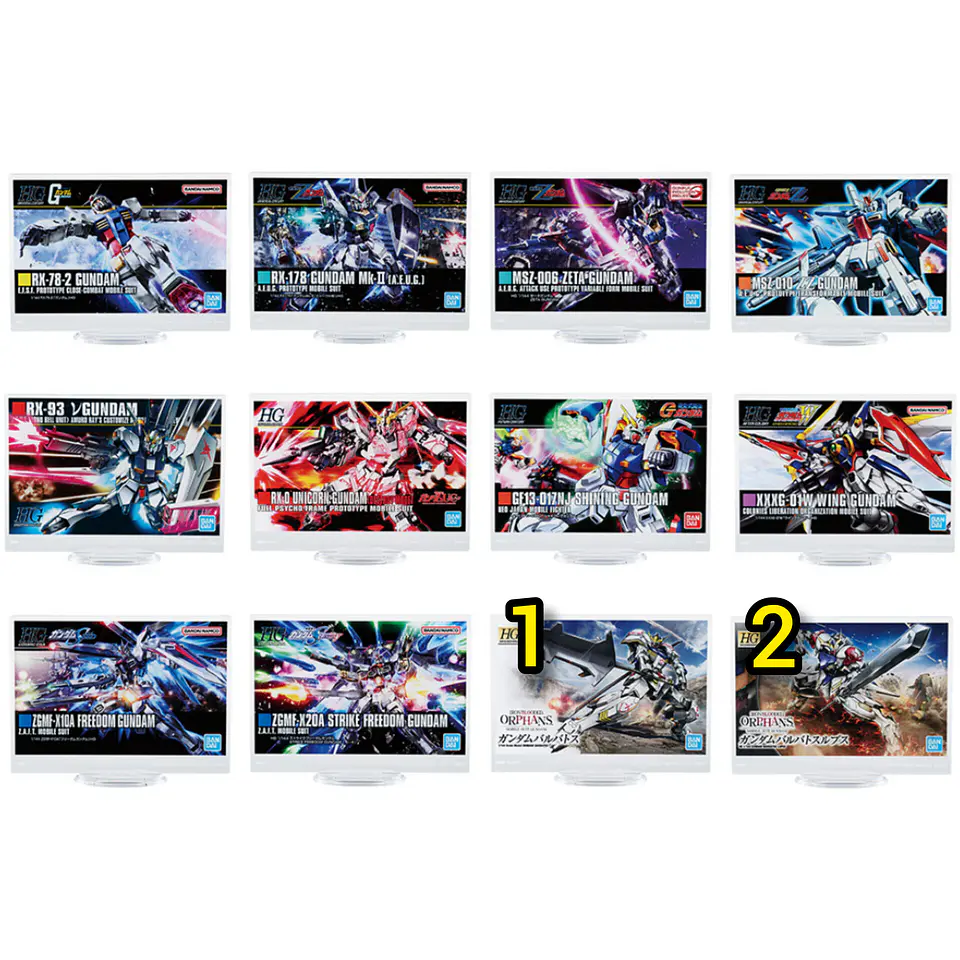Mobile suit Gundam Stand acrílicos Ichiban Kuji I 3
