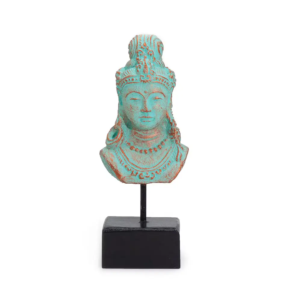 Princesa da Sorte Java com Suporte — Azul Cobre 1