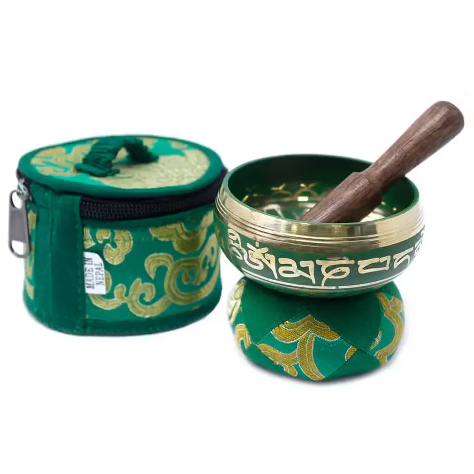Taça Tibetana em Latão — Várias Cores 1