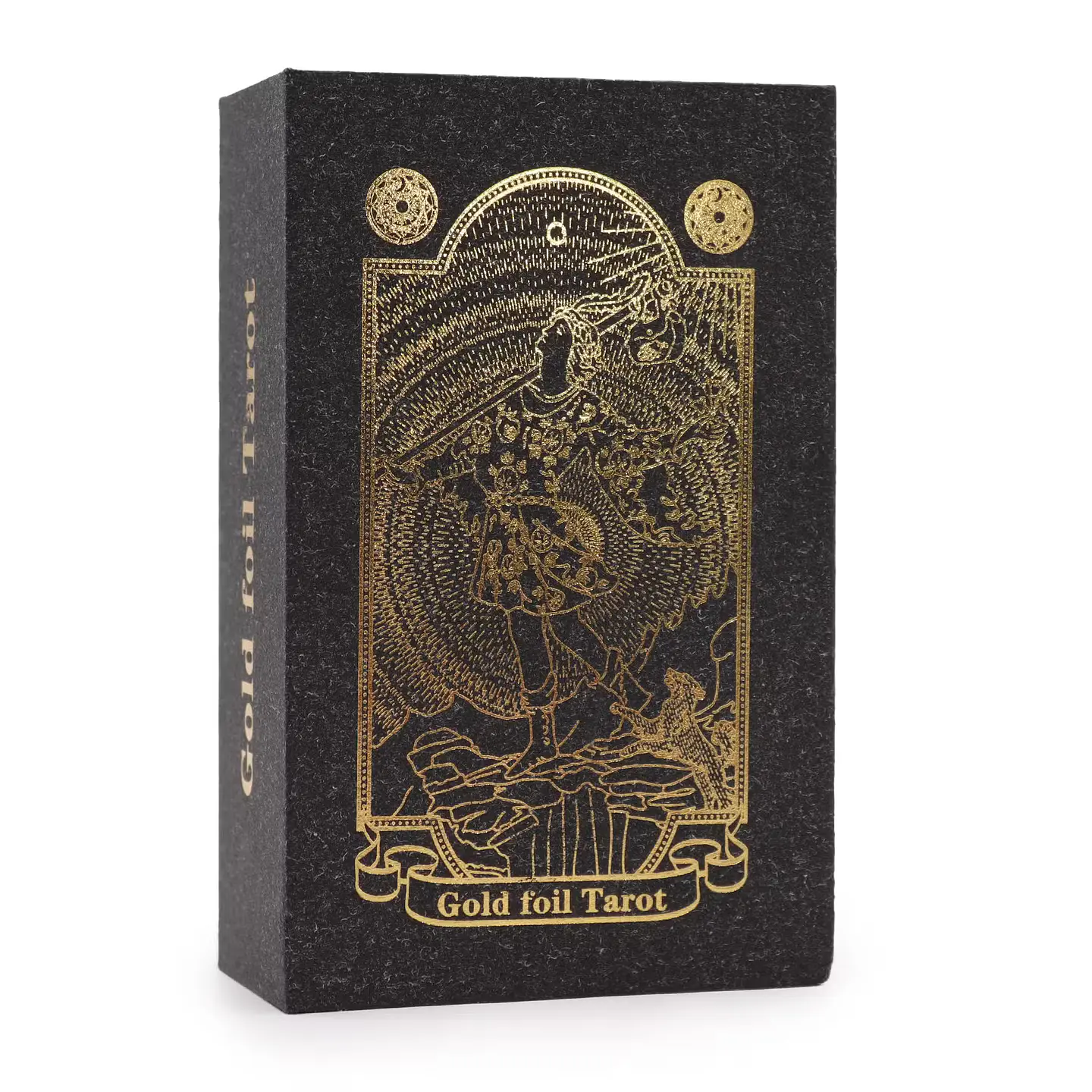 Cartas de Tarot com Folha de Ouro e Livro — Caixa de Presente 2