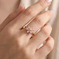 Anel Ajustável Flor Rosa com Zircónia - thumbnail 2
