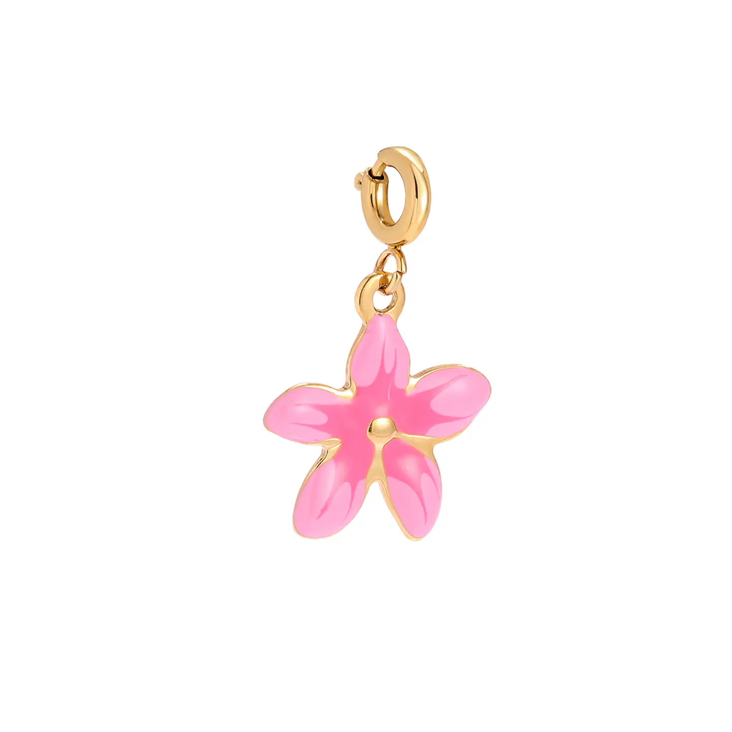 Pendente Flor Rosa com Fecho 1