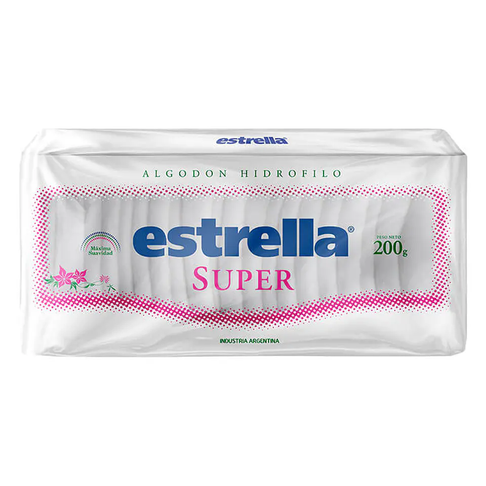 Algodón hidrófilo estrella super 200grs 1