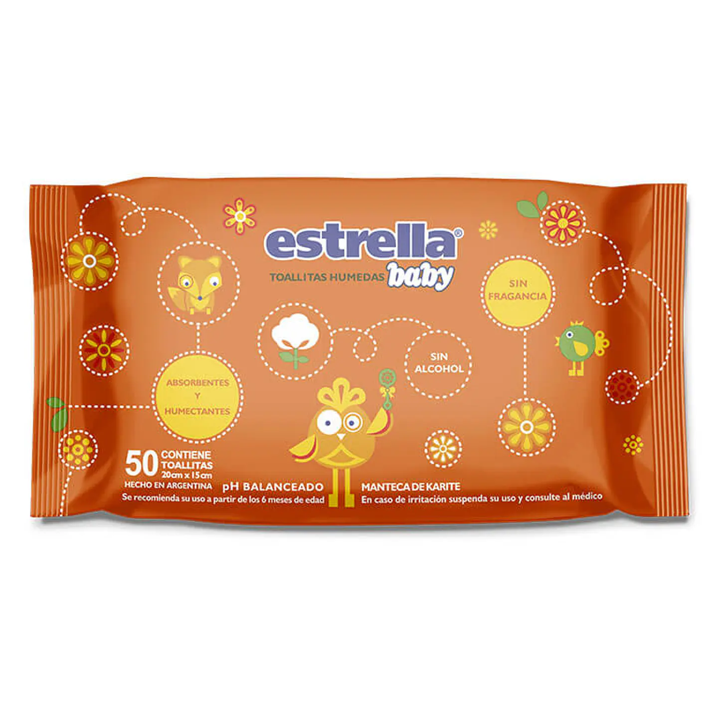Toallas húmedas estrella baby cuidado diario flow pack 50u 1