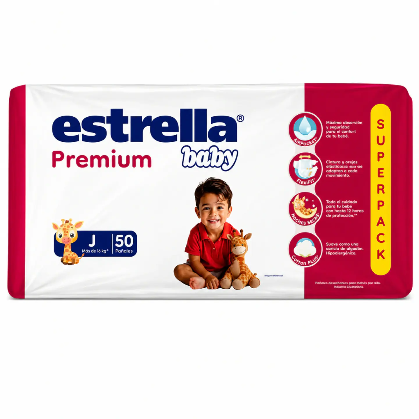 Pañal estrella baby premiun JUNIOR 50u 1