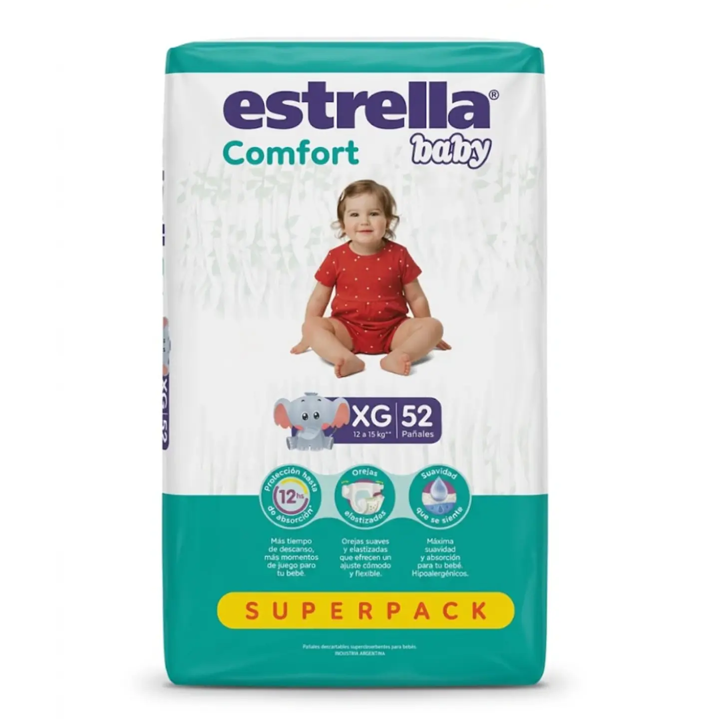 Pañal estrella baby comfort XG 52u 1