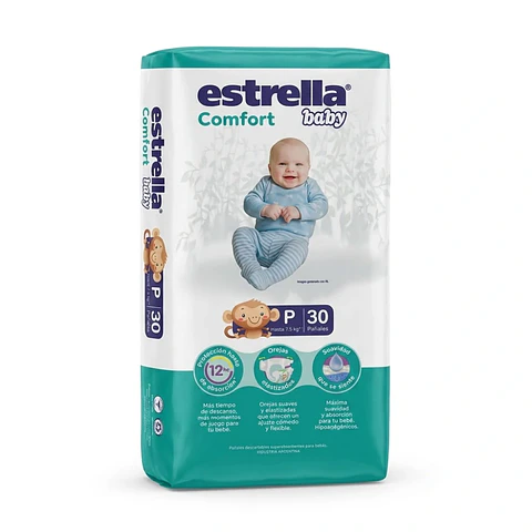 Pañal estrella baby comfort pequeño 30u