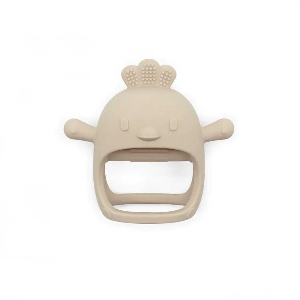 Mordillo silicona Gallina Beige 1