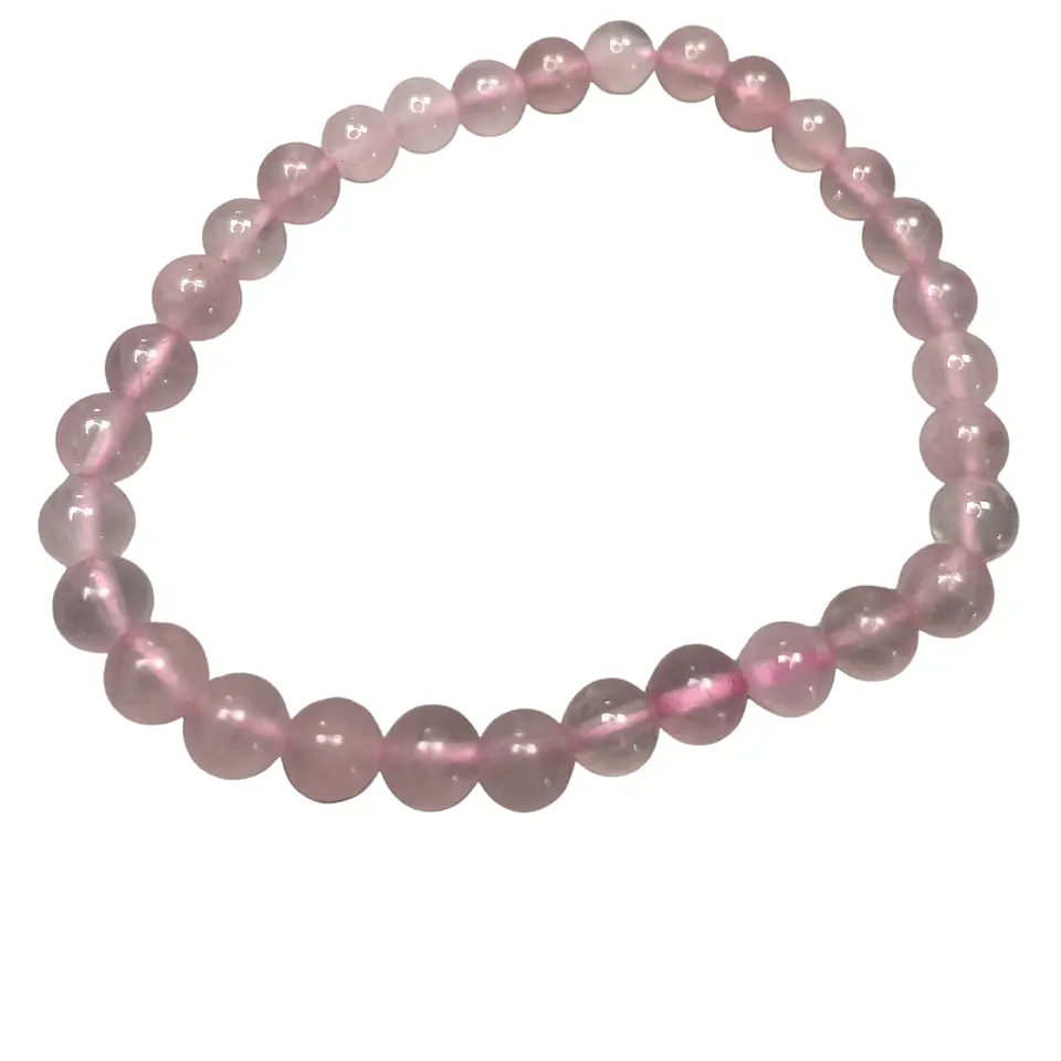 Pulseira de Manifestação em Pedra - Quartzo-Rosa - Amor 1