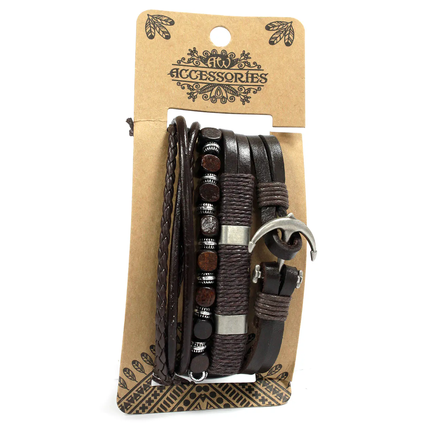 Pulseiras Masculinas - Metal & Couro 2