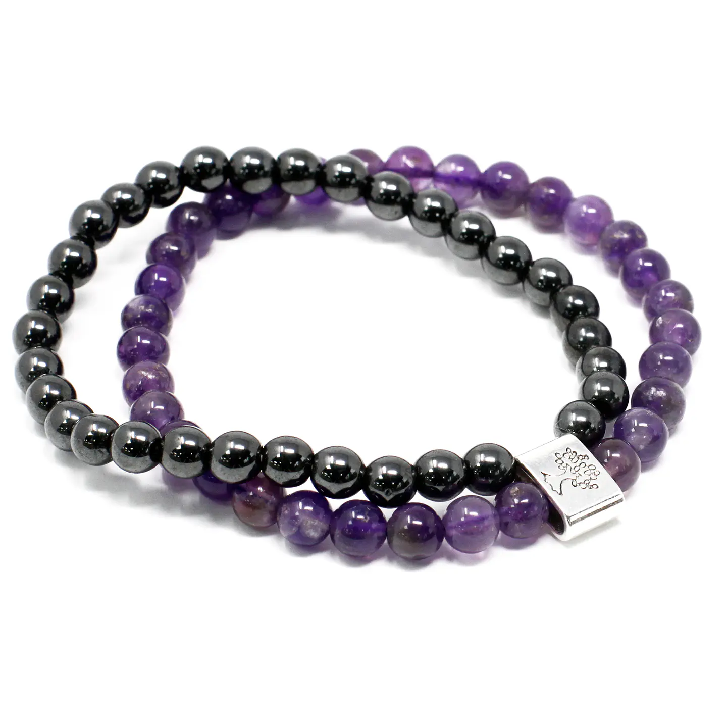 Pulseira Magnética com Pedras - Ametista 2