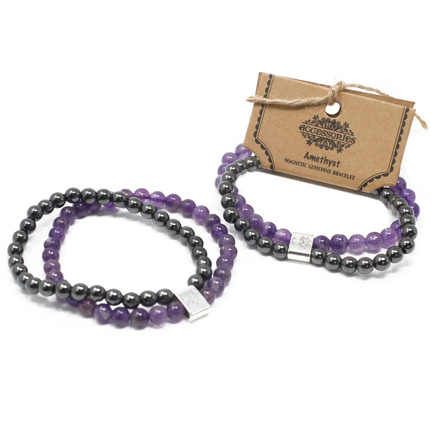 Pulseira Magnética com Pedras - Ametista 3