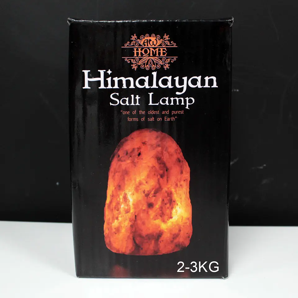 Candeeiro de Sal dos Himalaias Natural + Base - Aprox. 2-3kg 2