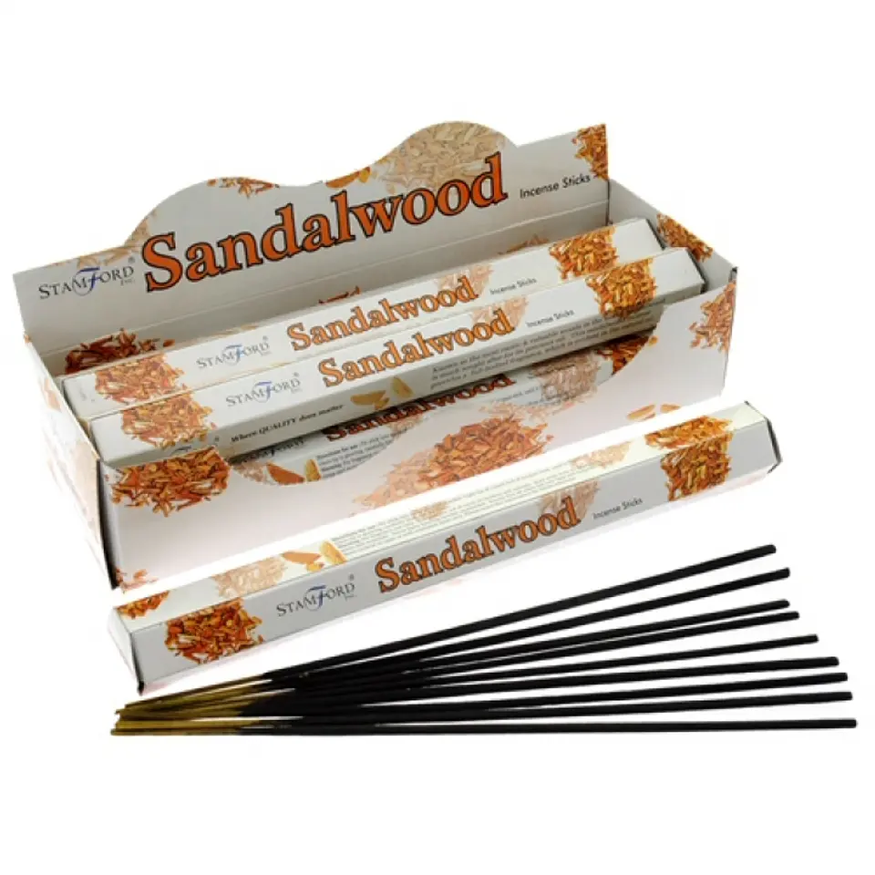 Incenso Premium Stamford em Caixa Hexagonal – Sândalo 1