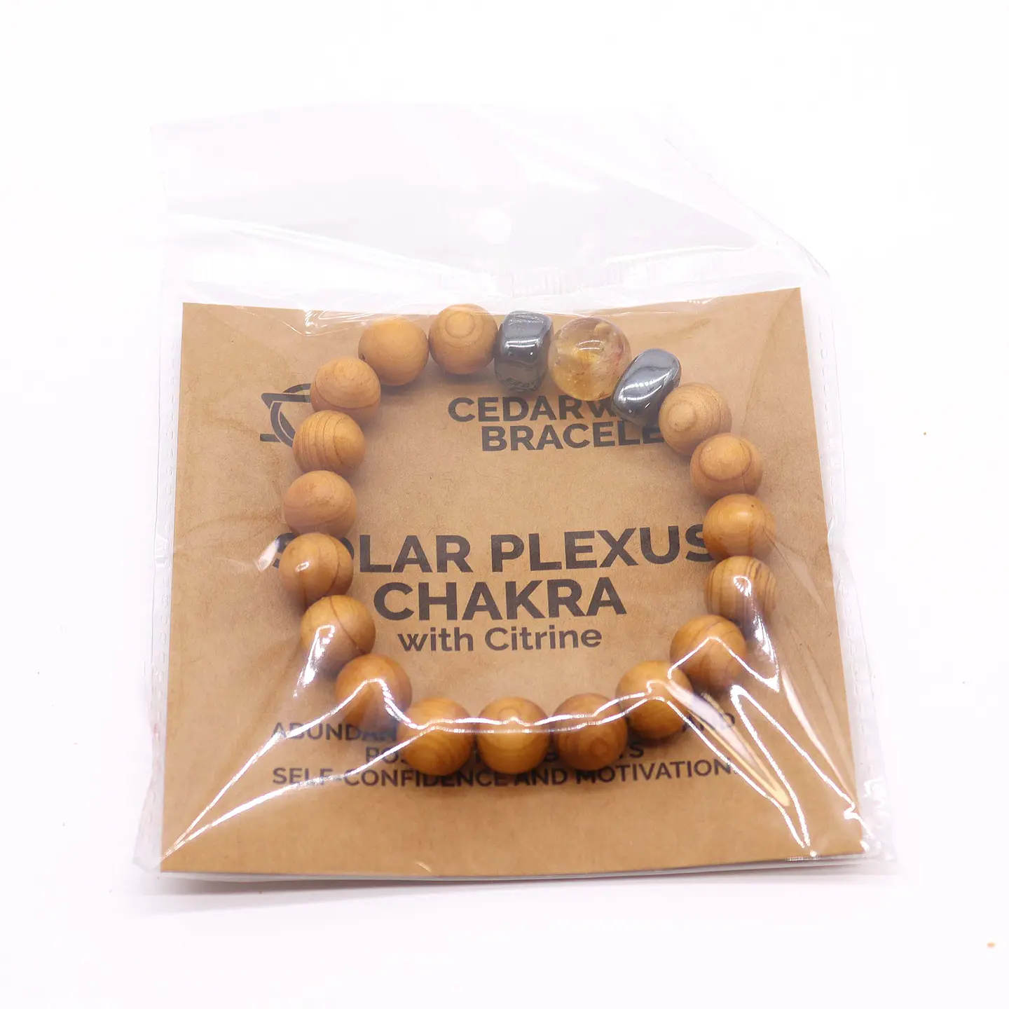 Pulseira em Cedro - Chakra do Plexo Solar - Citrino 4