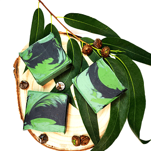 Sabão Artesanal de Eucalipto & Carvão Ativado