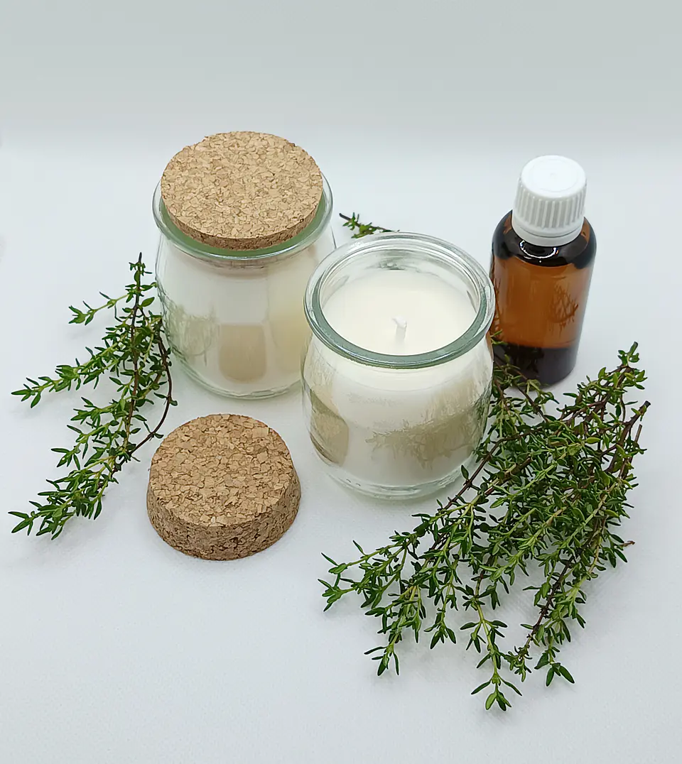 Vela Aromática de Tomilho-Branco 2