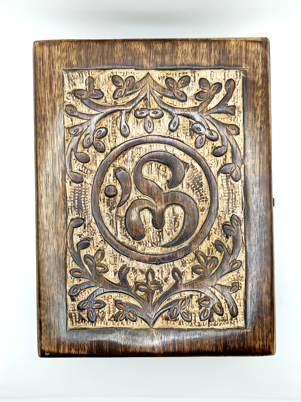 Caixa de Recordações Grande de Madeira 20x15x7,5cm - Om 3