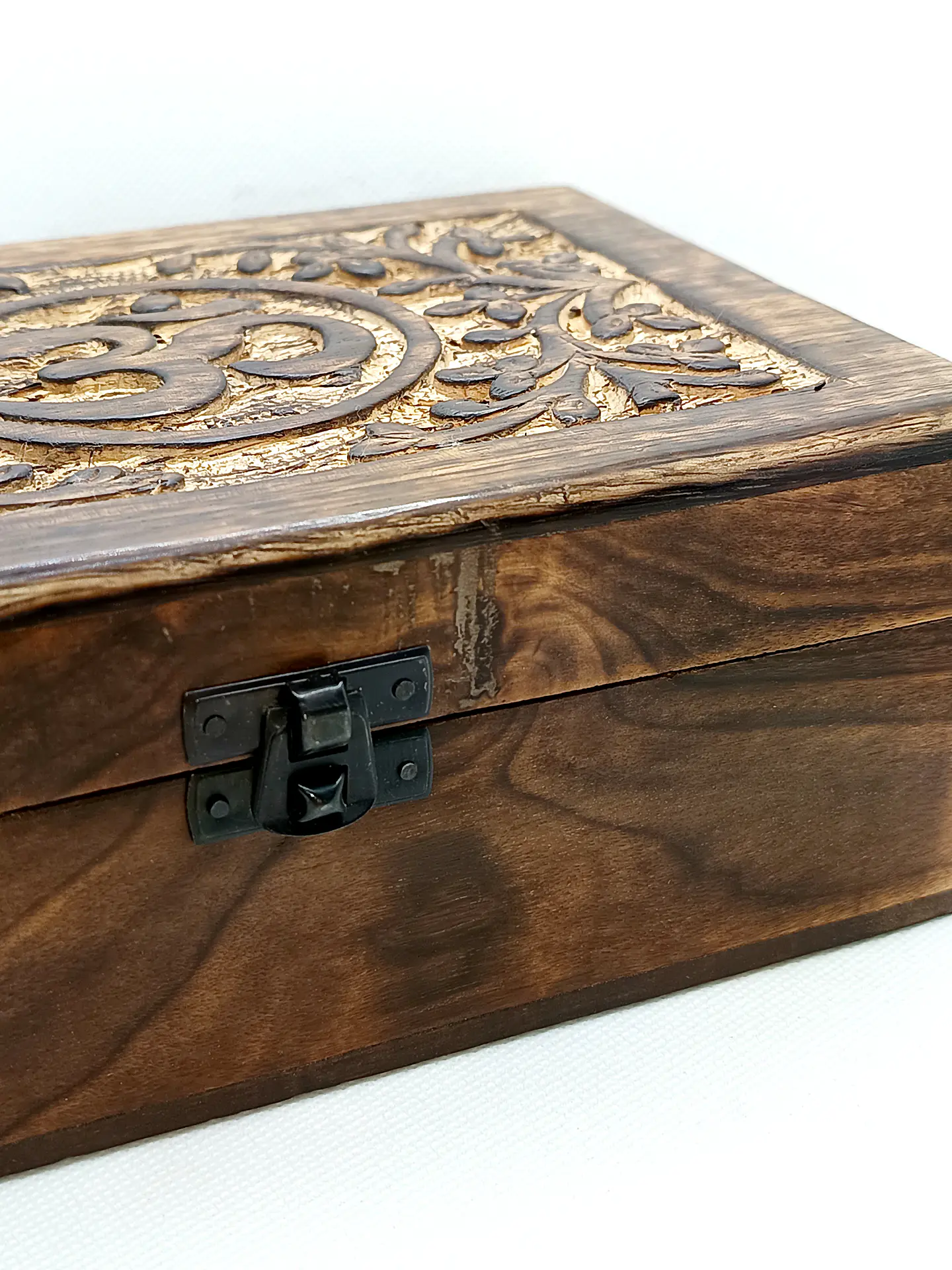Caixa de Recordações Grande de Madeira 20x15x7,5cm - Om 6