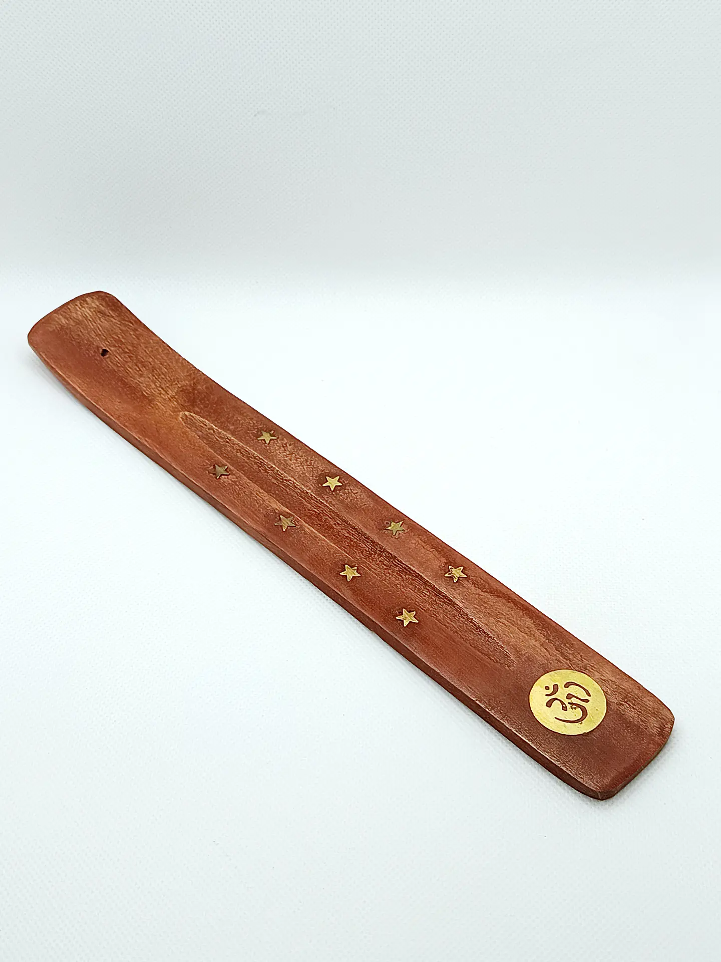 Queimadores de Incenso Brass Inlay - Madeira de Manga 4