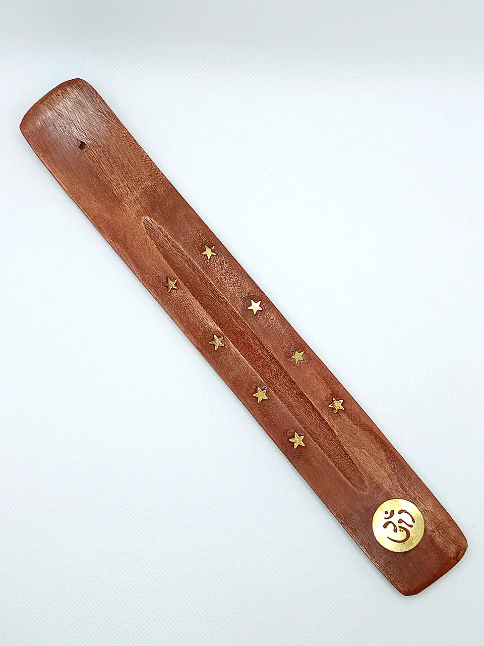 Queimadores de Incenso Brass Inlay - Madeira de Manga 5