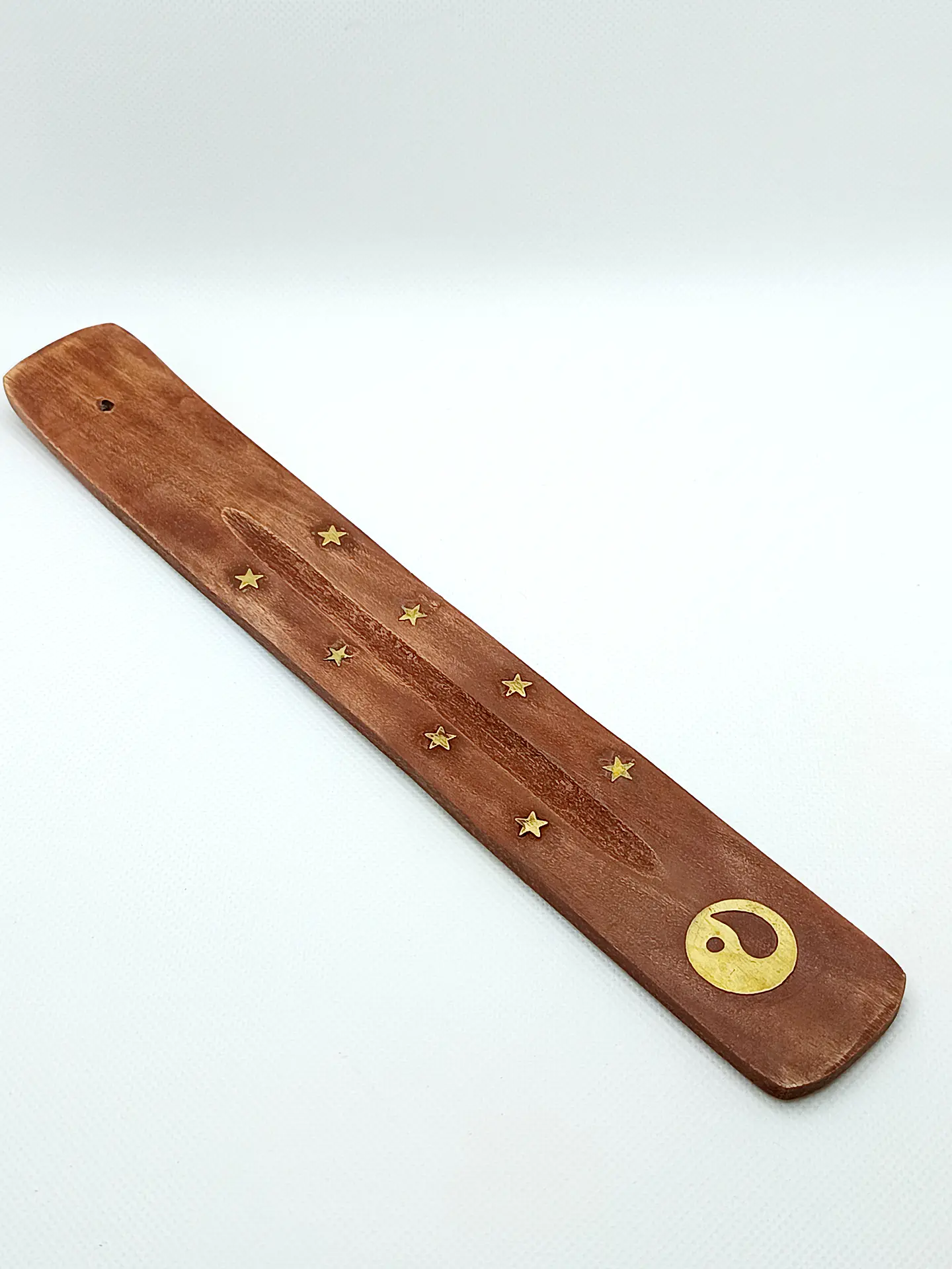Queimadores de Incenso Brass Inlay - Madeira de Manga 6
