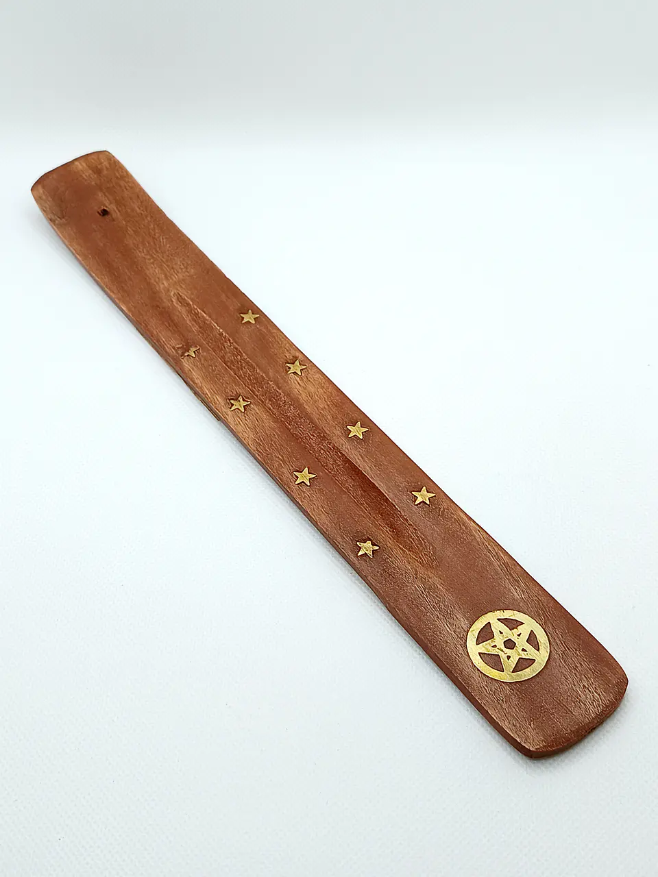 Queimadores de Incenso Brass Inlay - Madeira de Manga 8