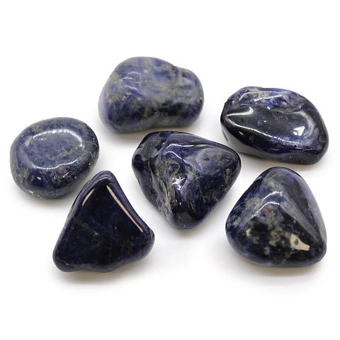 Pedra Rolada Grande - Sodalite - Azul Puro (3-4cm)