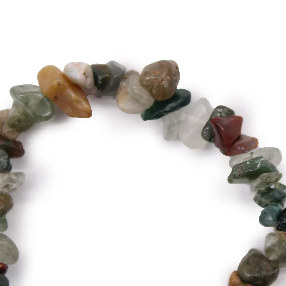 Pulseira de Gemas - Ágata Musgo 2