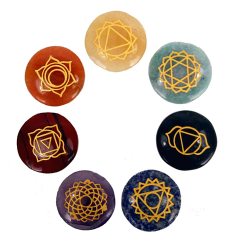 Conjunto de Pedras para Alinhamento dos Chakras
