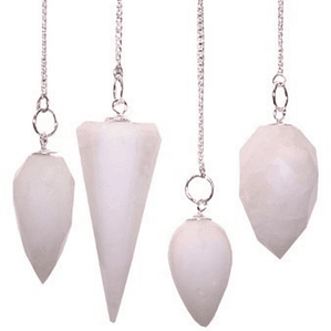 Pêndulo de Pedras - Quartzo de Neve