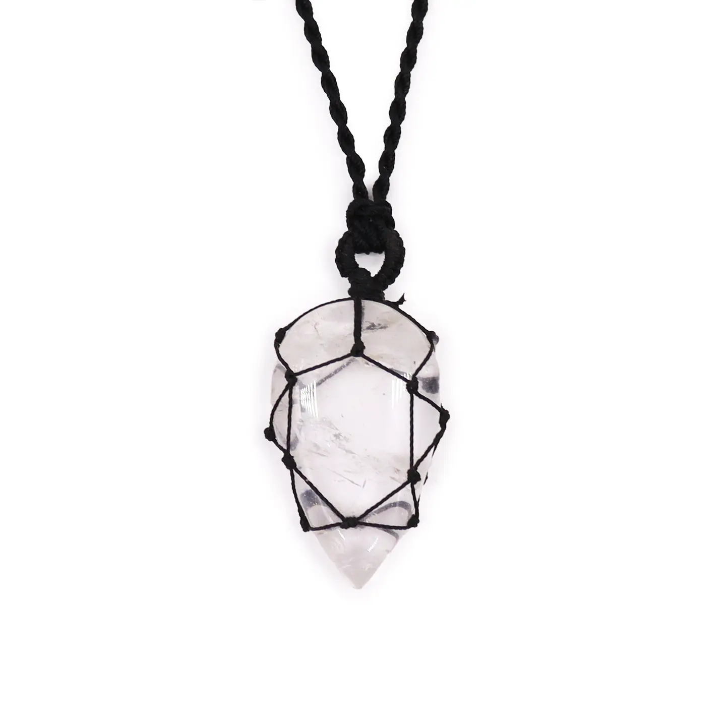 Pingente Gema em Laço - Quartzo de Cristal 1