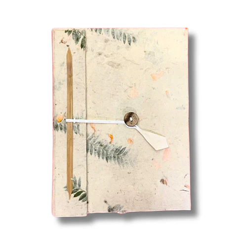 Caderno Grande Lokta - Flores Misturadas 21x15,5cm