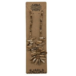 Colar de Pedras Longas - Pedra do Mapa