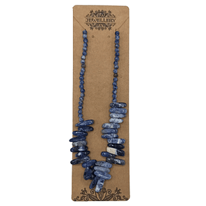 Colar de Pedras Longas - Sodalite