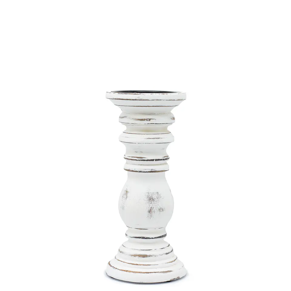 Suporte para Velas Clássico - Branco 23x10cm 1
